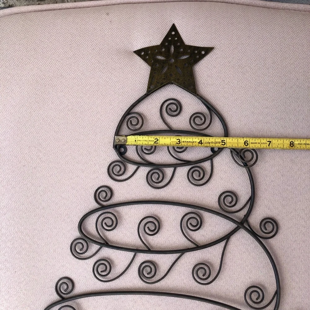 Versatile Wall‎ Decor Metal Christmas Tree Card Ornaments  Pictures Holder 21”
